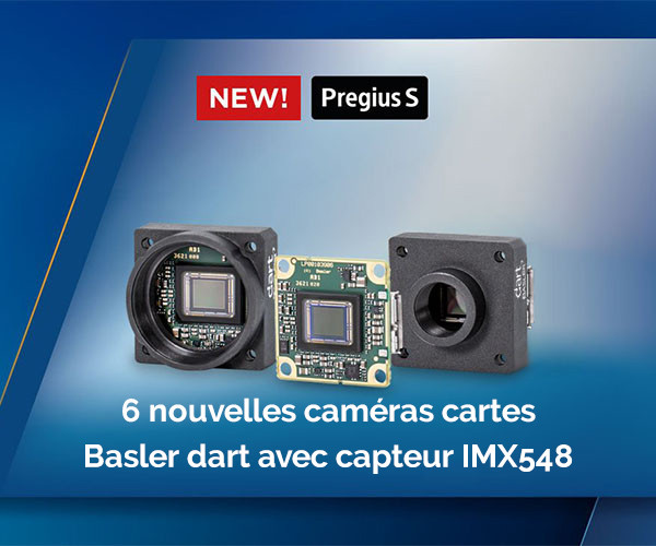 Six nouveaux modèles USB 3.0 5MP dans la gamme de caméras cartes Basler dart