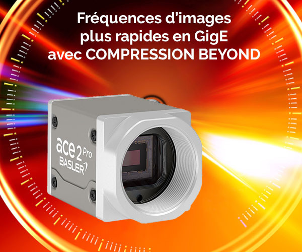 Compression Beyond augmente la bande passante GigE de votre caméra ace 2 Pro