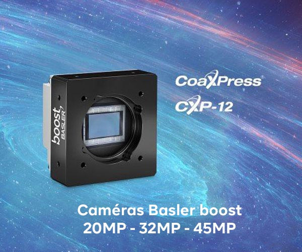 Nouvelles caméras Basler CoaXPress hautes résolutions 20MP, 32MP et 45MP